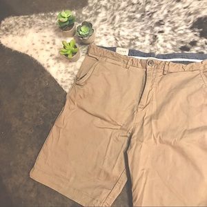 JACHS Tan Stretch Twill Chino Short